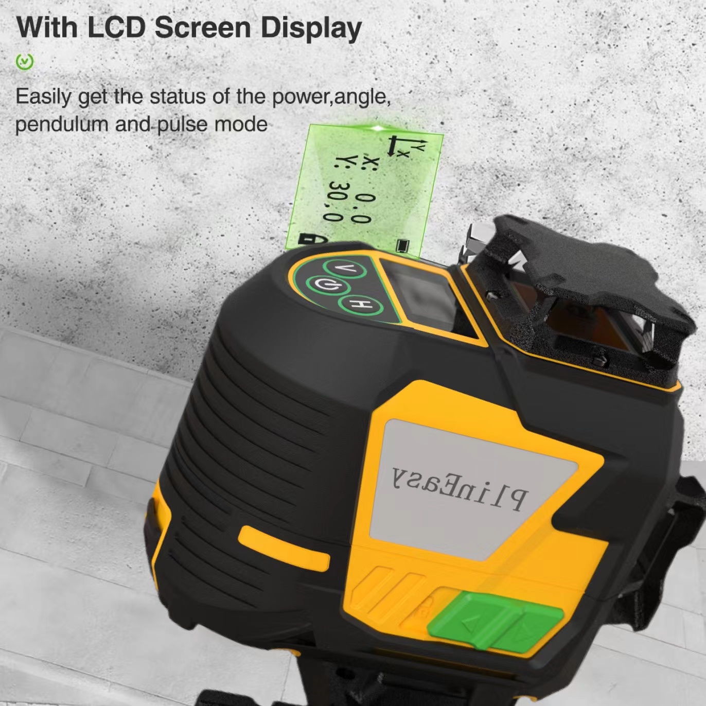4D 16 Line Laser Level LL-4CG Workplace Display 2