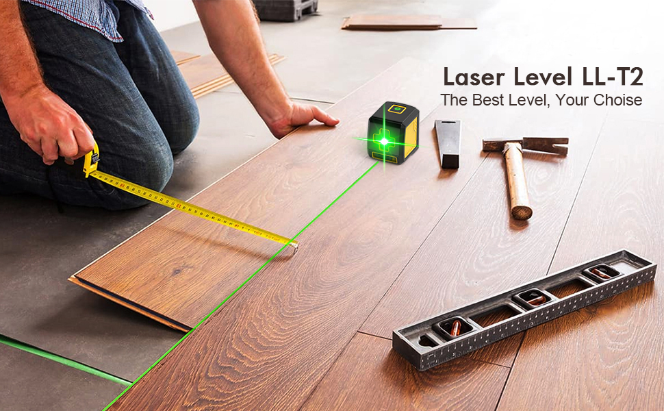 nível de laser de linha cruzada T2