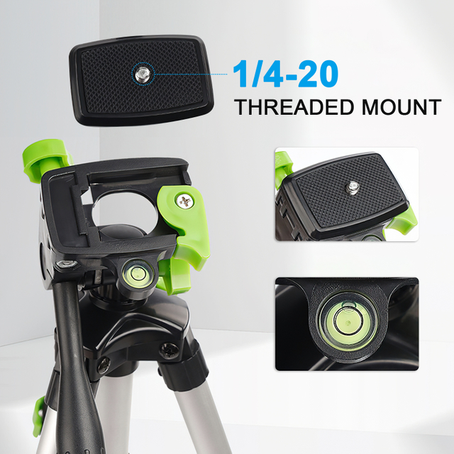 Алюминиевый легкий штатив для лазерного уровня и камеры TPD01