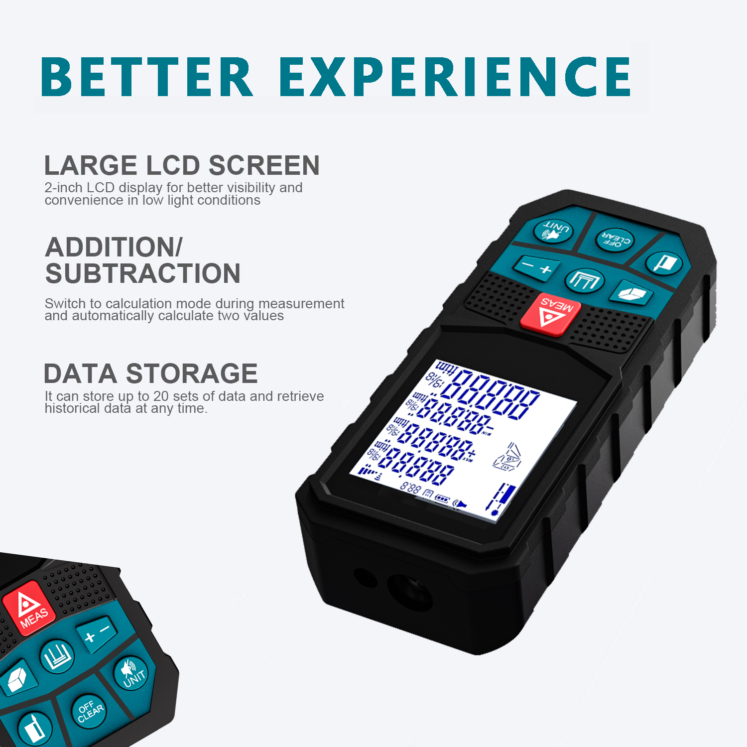 Laser Distance Meter S8B better experience