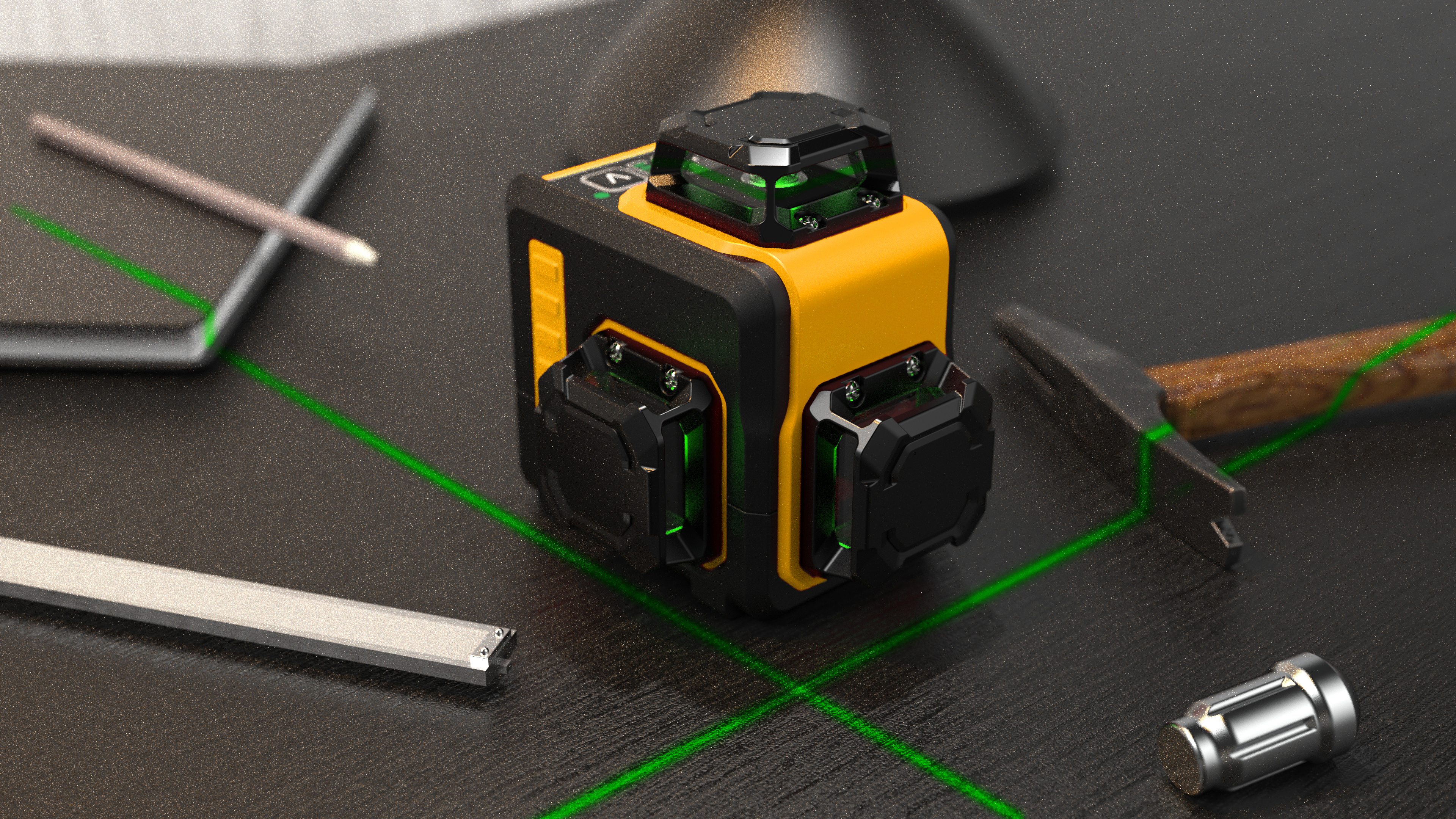3D Mini Pocket Laser Level LD-3FG