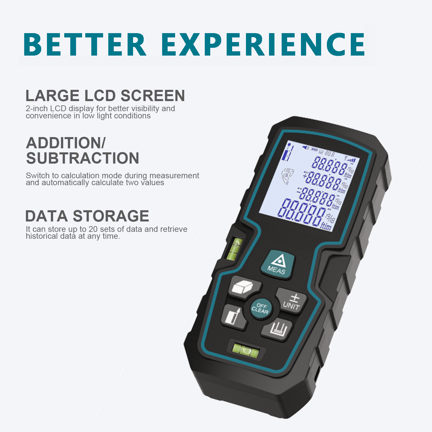 Laser Distance Meter S8A better experience