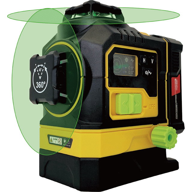 MN-3RG 3*360&deg; Self-leveling cross line laser level