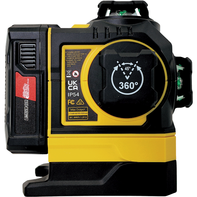 MN-3RG 3*360&deg; Self-leveling cross line laser level