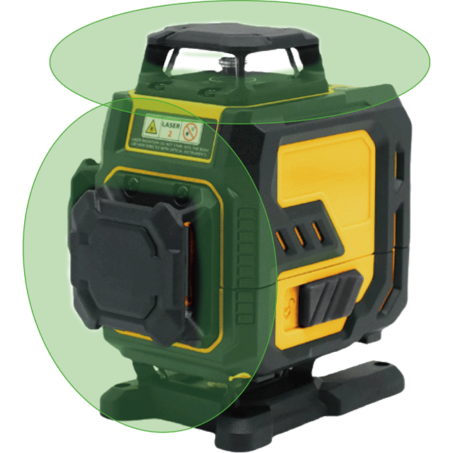 LS-4JG 4D 16-Line 4&times;360&deg; Self-Leveling Green Laser Level