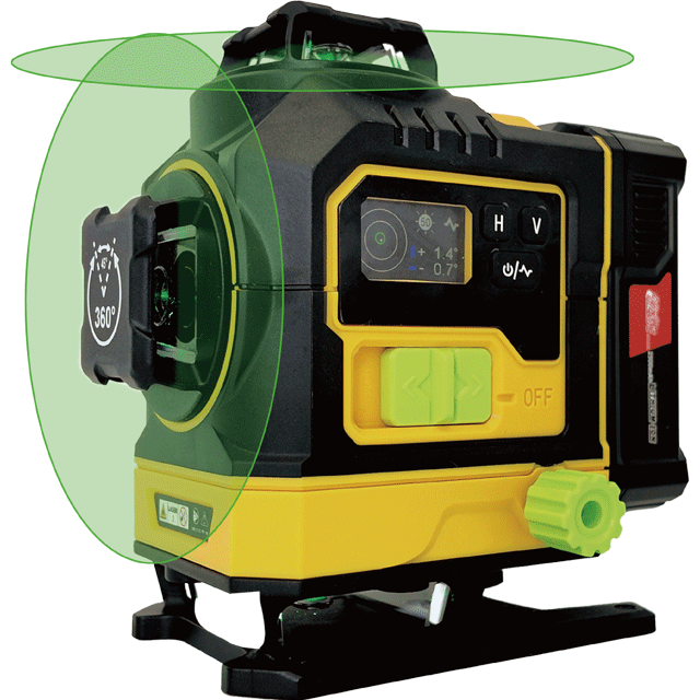 MN-4RG 4*360&deg; Self-leveling cross line laser level