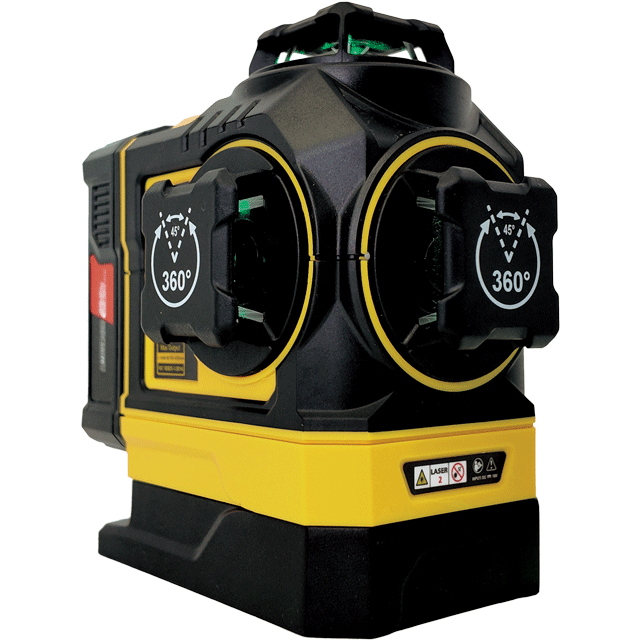 MN-3RG 3*360&deg; Self-leveling cross line laser level